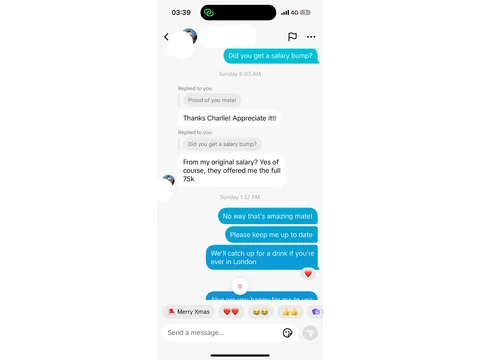 Student outcome message from the existing Cyber Agoge website
